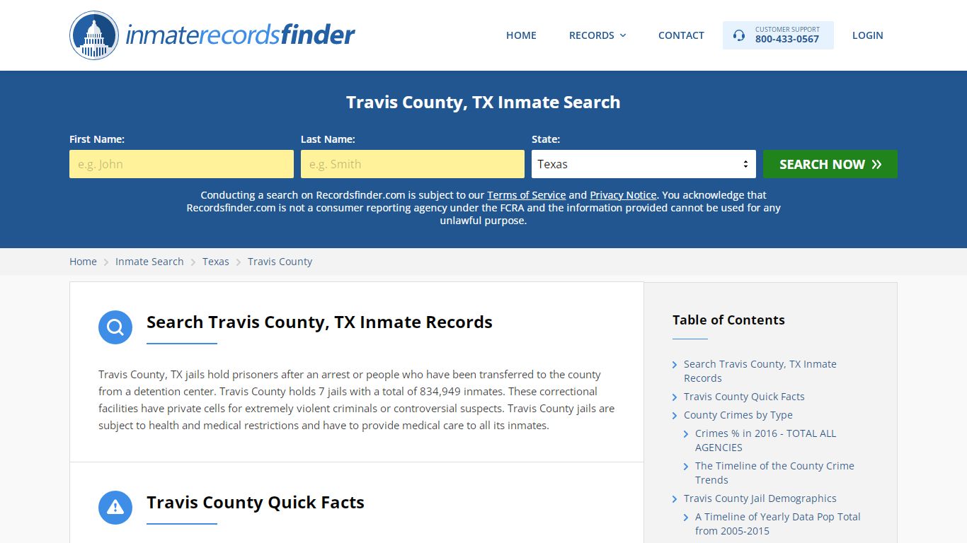 Travis County, TX Inmate Lookup & Jail Records Online
